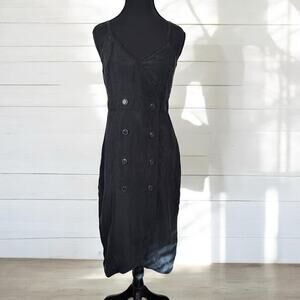 J Crew Double Breasted Black Strapping Dress NWT Size 2